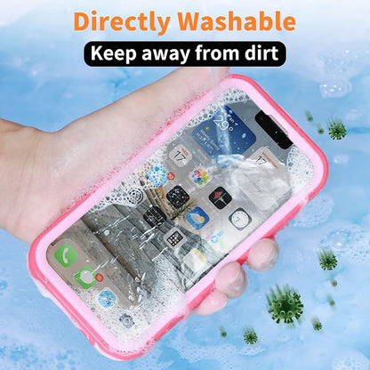 Cozycase Compatible with iPhone 13 Waterproof Case - Full Body Dustproof Shockproof Rugged Waterproof Case for iPhone 13 6.1 Inch Pink