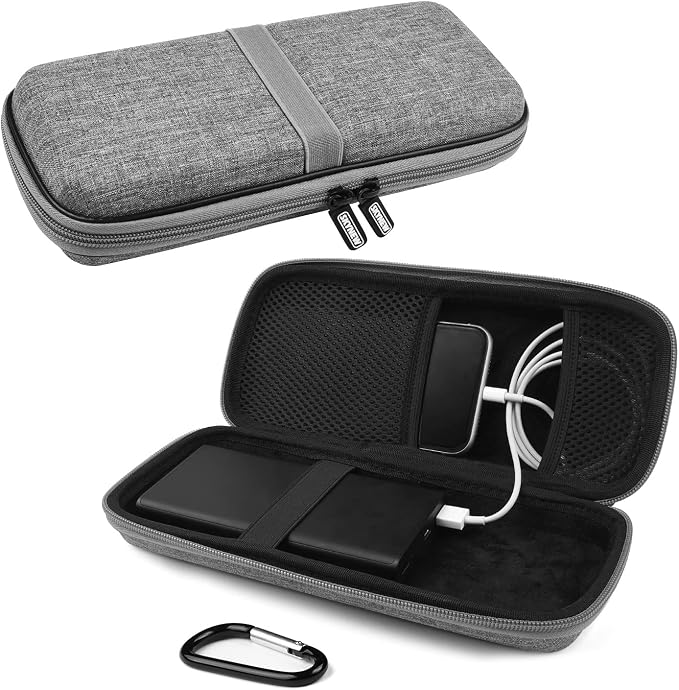 SKYNEW Powerbank Hard Travel Case Compatible RAV Power 26800/20100/20000mAh, Anker Power Core 26800mAh/ PowerCore +26800mAh, ROMOSS 30000mAh, Miady Charger, Ekrist, Lab599 Tx500 Radio(Light Grey)