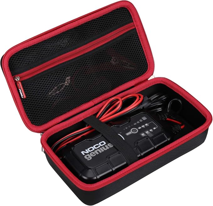 FBLFOBELI Hard Travel Case Compatible with NOCO GENIUS10/for Boost X GBX45 GB50 UltraSafe Jump Starter, Fully-Automatic Smart Battery Charger (Case Only)