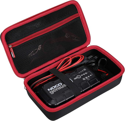 FBLFOBELI Hard Travel Case Compatible with NOCO GENIUS10/for Boost X GBX45 GB50 UltraSafe Jump Starter, Fully-Automatic Smart Battery Charger (Case Only)
