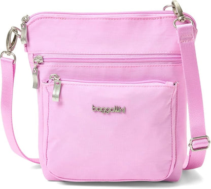 Baggallini Modern Pocket Crossbody Bag for Women, 8.5"x8.5" Handbag Purse with RFID, Lightweight Water-Resistant