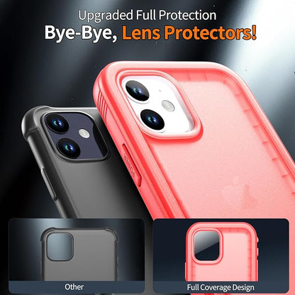 Cozycase Compatible with iPhone 12 Waterproof Case/iPhone 12 Pro Waterproof Case - Full Body Rugged Dustproof Shockproof Case with Built-in Screen Protective Case for iPhone 12/12 Pro 6.1''(Pink)