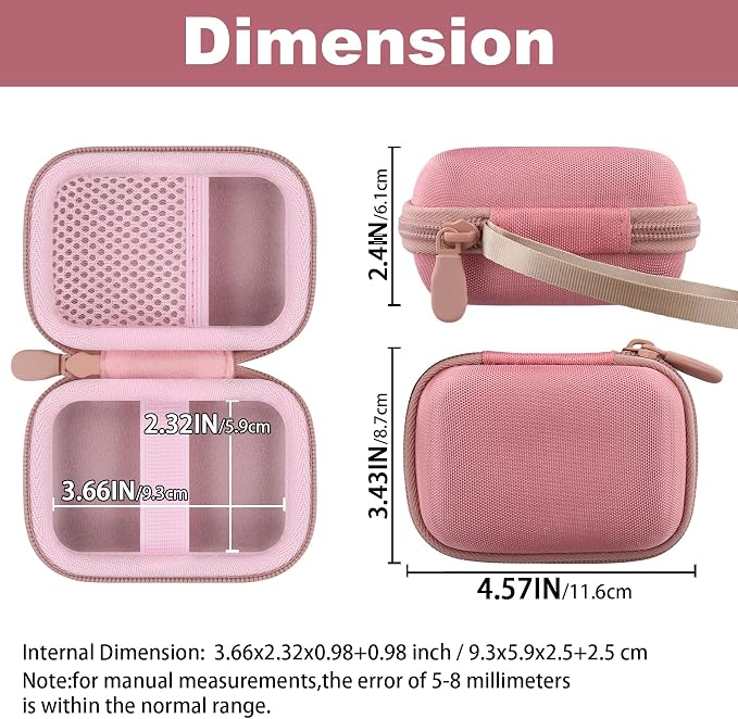 khanka Hard Travel Case Compatible with Anker Nano Power Bank (10,000mAh 45W), Protective Storage Bag for Portable Charger, Case Only (Pink)