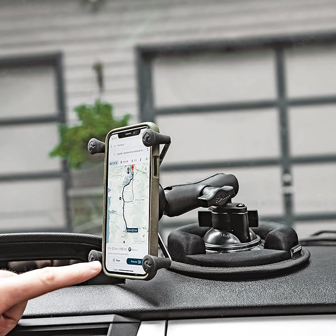 RAM Mounts Twist-Lock Suction Cup Base RAP-224-1U Compatible with RAM B Size 1" Ball Components