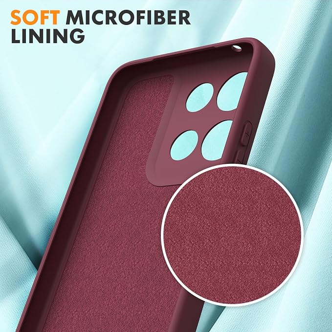 for Motorola Moto G Power (2026) Case, 2 Pack Tempered Glass Screen Protectors, Soft TPU Silicone Shockproof Gel Cover-Burgundy