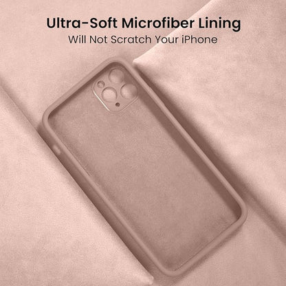 FireNova Designed for iPhone 14 Pro Max Case, Silicone Upgraded [Camera Protection] Case with [2 Screen Protectors], Soft Anti-Scratch Microfiber Lining Inside, 6.7 inch, Pinksand