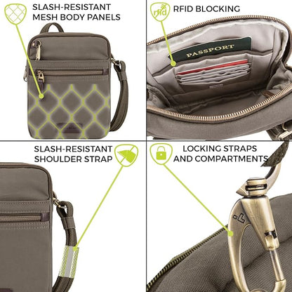 Travelon Anti-theft Courier Small N/S Slim