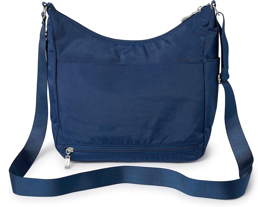 Baggallini womens Everywhere Bagg Crossbody Women 11x9 Lightweight Nylon Hobo Water-resistant Travel Bag W/Rfid