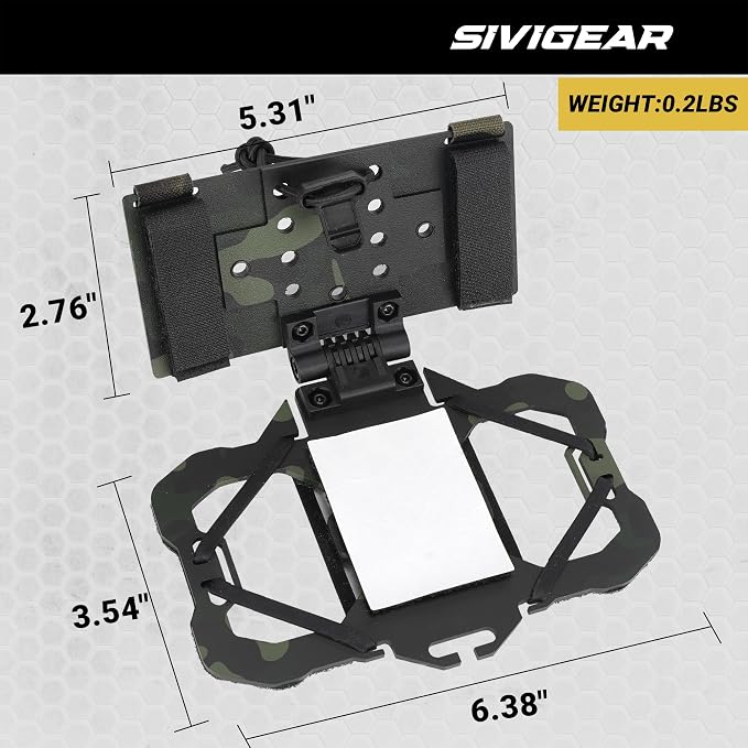 Tactical Phone Holder,Plate Carrier Phone Mount Not Block the Phone Camera Molle Phone Holder for Hunting,Duty,Hiking