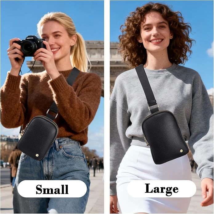INICAT Small Sling Bag for Women Everyday & Travel Crossbody Bags Lightweight Cross Body Purses Vegan Leather