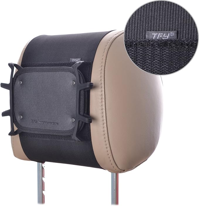 TFY Universal Car Headrest Mount Silicon Holder for 7-10.5 Inch Tablets and iPads