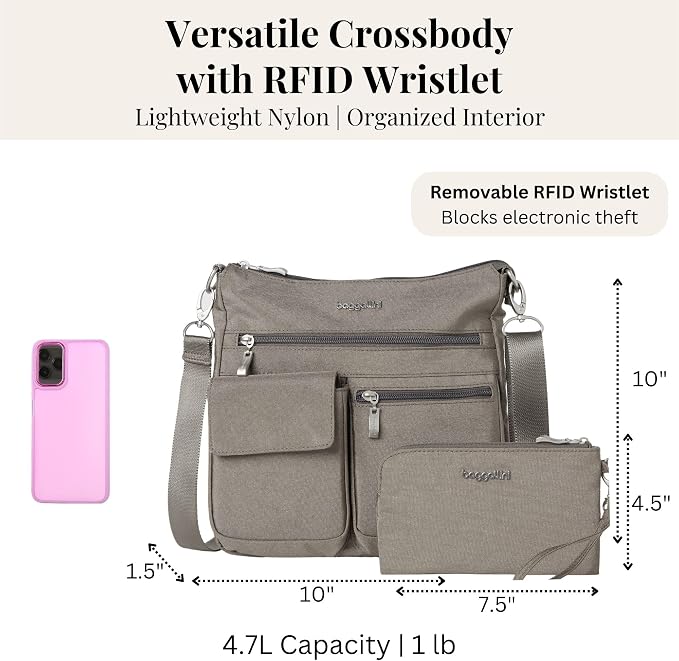 Baggallini Women's Modern Everywhere Slim Crossbody