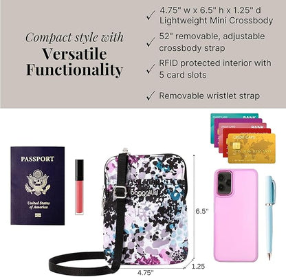 Baggallini Bryant Pouch Small Crossbody Bag for Women - Phone Purse with Crossbody Strap - Lightweight Crossbody Pouch