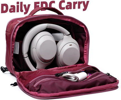 Accessories Bag & Tech Pouch | Organizer for Cables, Electronics & Everyday Essentials, Water-Repellent, Dual-Sided Padded