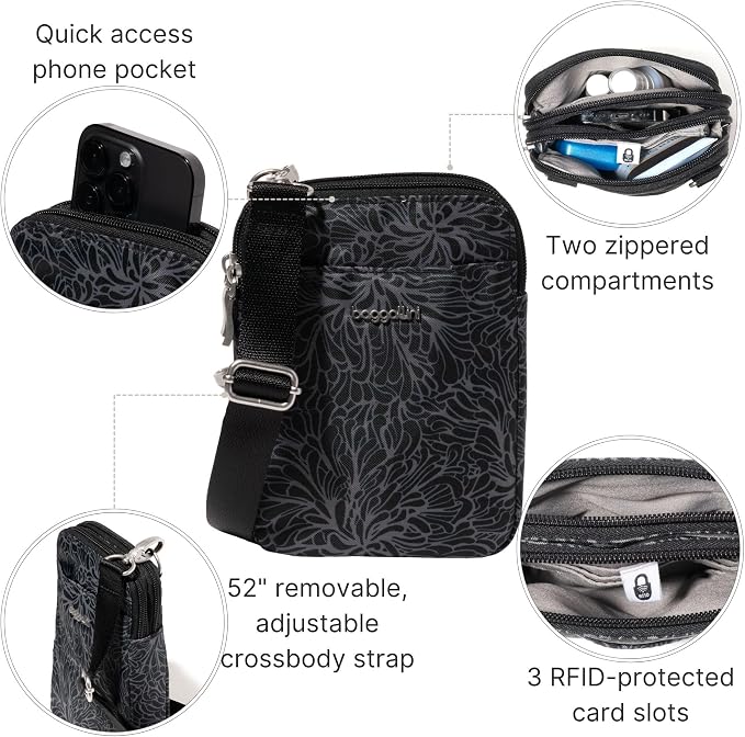 Baggallini Women's Modern Take Two Rfid Crossbody