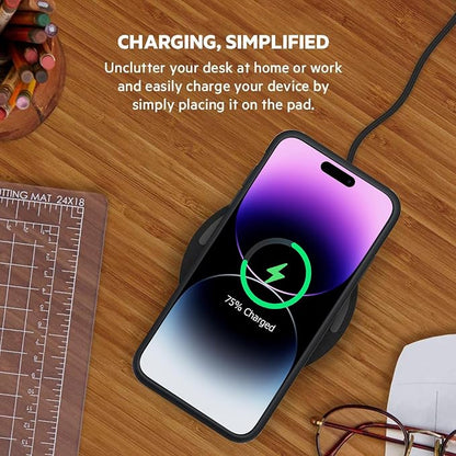 Battery Case for iPhone 14 Pro, [10000mAh] Enhanced Portable Protective Smart Qi Wireless Charger Case Battery Pack with CarPlay Wireless Charging Case Compatible for iPhone 14 Pro (6.1 inch)-Black