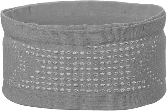 Slim Running Belt, Running Fanny Pack Phone Holder for Women Men Waist Bag Moisture Wicking Storage Belts Bag- Fitting for (Storage Phone-Travel- Sports- Hiking) Gray & L