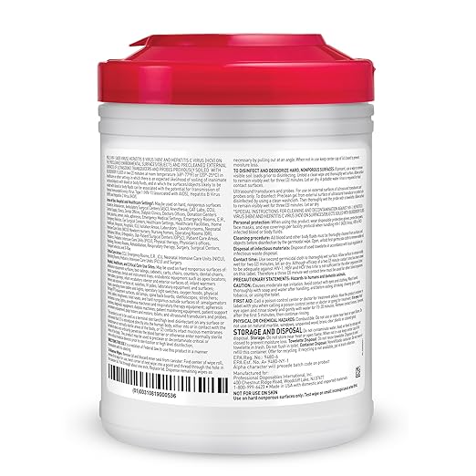 PDI Sani-Cloth Plus Germicidal Cloth, Pack of 160, 6" x 6-3/4" Large Wipes