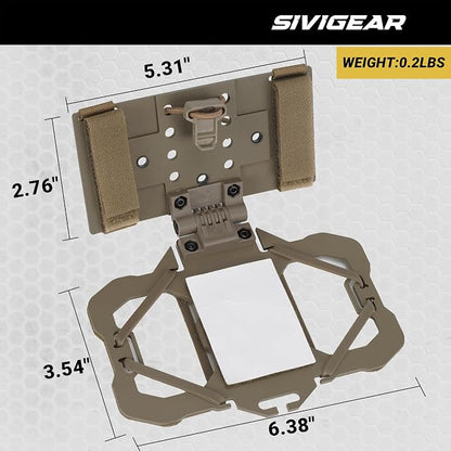 Tactical Phone Holder,Plate Carrier Phone Mount Not Block the Phone Camera Molle Phone Holder for Hunting,Duty,Hiking