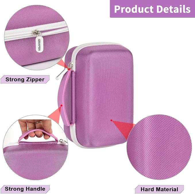 Laptop Power Bank Case for Anker 25000& Prime 27650, Purple | Organizes the Power Bank, Small Cables and 100W Charging Base; Larger 150W Charging Base Does Not Fit, Case Only