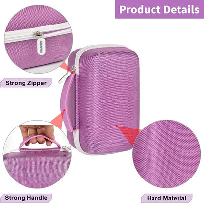Laptop Power Bank Case for Anker 25000& Prime 27650, Purple | Organizes the Power Bank, Small Cables and 100W Charging Base; Larger 150W Charging Base Does Not Fit, Case Only