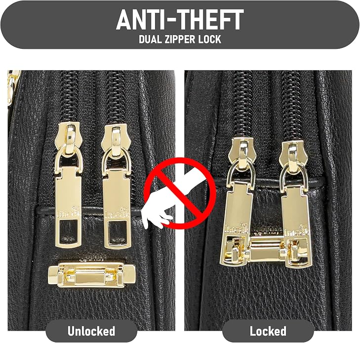 INICAT Small Sling Bag for Women Everyday & Travel Crossbody Bags Lightweight Cross Body Purses Vegan Leather