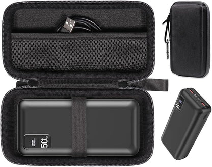CaseSack Case for POIYTL Power Bank 50000mAh 22.5W Fast Charging Portable Charger, POIYTL USB-C Quick Charge, Huge Capacity External Battery Pack
