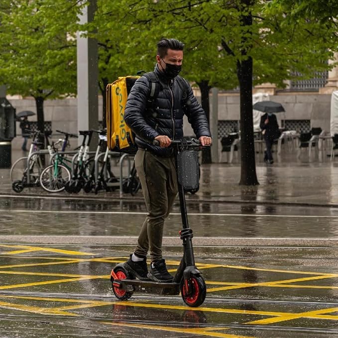 Hiboy Scooter Storage Bag, 3L/4L Large Capacity Scooter Handlebar Bag, Front Hanging Bag for Electric Scooter/Electric Bike, for Carrying Chargers, Phone, Keys with Waterproof Hardshell EVA Material