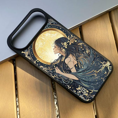 Constellation Series - Virgo Designs Magnetic for iPhone 17 air Case, Tarot Style Model Glass Phone Cover, Compatible with Magsafe, Pocket-Friendly - fits iPhone 17 air Case for Women