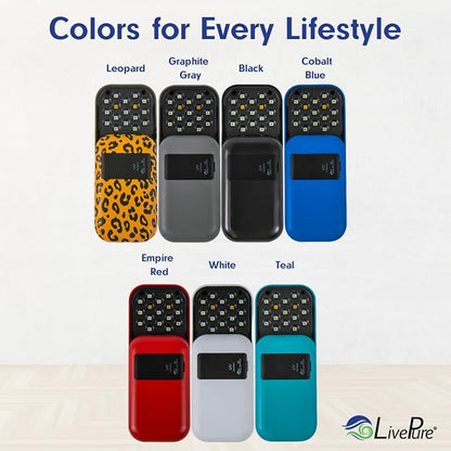 LivePure Handheld UV Light Sanitizer. Portable UV Light for Disinfecting Room, Kitchen, Car, Bathroom, Household Surfaces. White