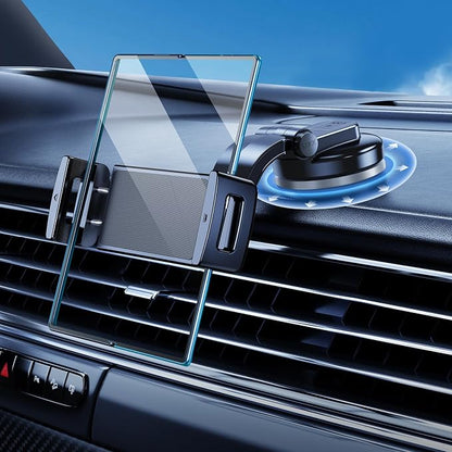 Car Phone Mount for Samsung Galaxy Z Fold 7 6 5 4 3 2 Accessories, Folding/Tablet Suction Holder for Dashboard 360° Rotatable Fit for iPad Mini 6 iPad Pro Air Pixel Fold and More 4-12.9" Device