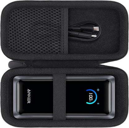 khanka for Anker Prime Power Bank, 26,250Mah Case, Hard Travel Bag Compatible with Anker Prime Power Bank 26K, 300W, Case Only (Black)