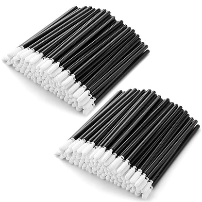 AAwipes Foam Cleaning Swab Sticks (200pcs 3.4mm Head Width Round Foam Tips, Black) Cleanroom Cleaning Swab Sponge Stick for Inkjet Printer, Camera (C709BLK)