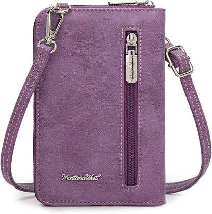 Montana West Small Crossbody Bags for Women Western Handbag with Cash Slots