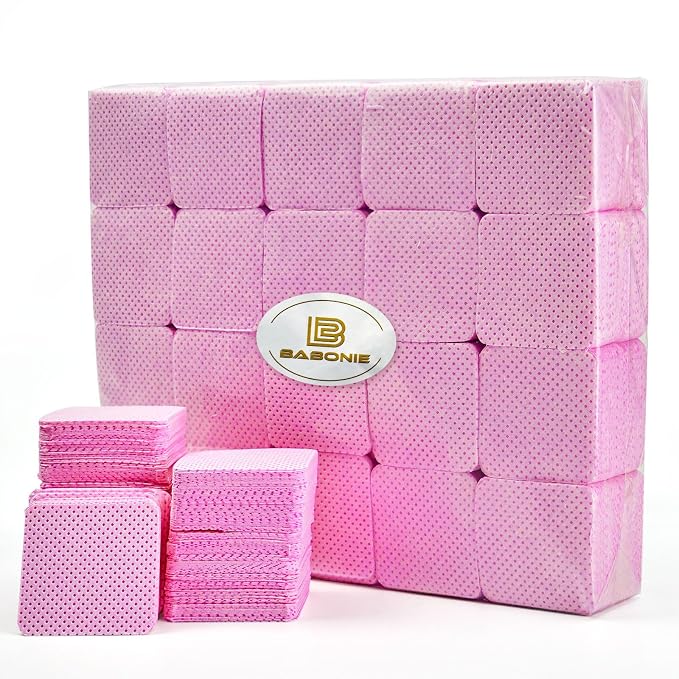2000PCS Lint Free Nail Wipes for Gel Nail Polish Absorbent Soft Gel Nails Wipes Eyelash Extension Glue Nail Cleaning Pads for Nails Art Supplies
