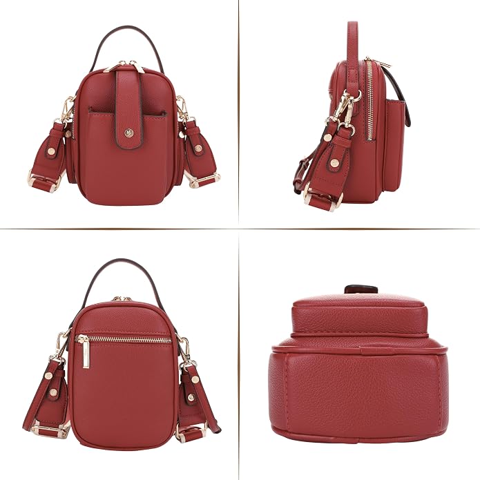 Mali+Lili Gail Vegan Leather Multi Compartment Crossbody Bag