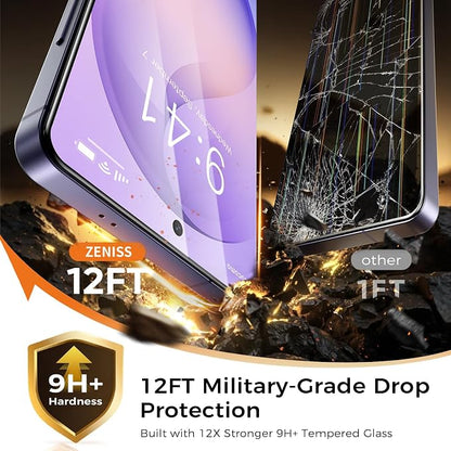 NeverBreak 9H+ Hardness for Samsung Galaxy S26 Ultra Screen Protector 12FT Military Grade Protection (Scratch, Shatter, Drop Resistance) Tempered Glass Full Edge Coverage Case Friendly 2 Pack