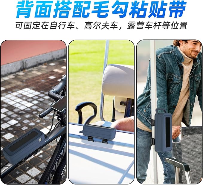 Silicone Case for Anker Prime 27,650mAh Portable Charger Protective Cover Power Bank Sleeve with Handle & Fixing Strap (Blue)
