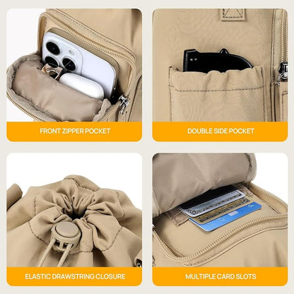 Telena Water Bottle Holder with Strap RFID Crossbody Bags for Women for Walking, Hiking, Cycling