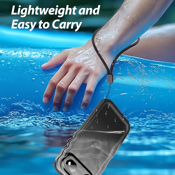 SPORTLINK for iPhone Air Case, IP68 Waterproof Military Protective Full Body Heavy Duty Shockproof 360 Sealed Dustproof with Camera Screen Protector Phone Cover for iPhone Air 6.5" Black