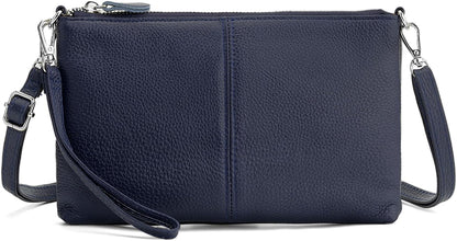 befen Genuine Leather Wristlet Clutch Wallet Purses Small Crossbody Bags for Women with RFID Blocking Card Slots