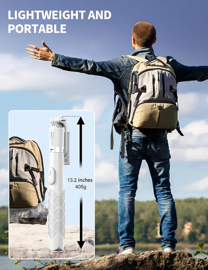 71" Selfie Stick, Smartphone Tripod Stand All-in-1 with Remote, Travel Tripod for iPhone, Extendable Cell Phone Tripods for Selfie/Video Recording/Photo/Live Stream/Vlog