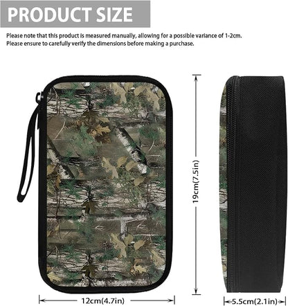 Forest Camo Print Electronics Organizer Travel Case Cord Cable Charger Organizer Bag Travel Accessories Essentials for Women Men Tech Pouch for Phone Power Bank SD Card USB