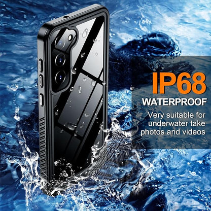 Hualele Waterproof Galaxy S21 Plus Case, Built in Lens & Screen Protector Rugged Full Body Heavy Duty Protective Shockproof IP68 Underwater Cover for Samsung Galaxy S21+ Black