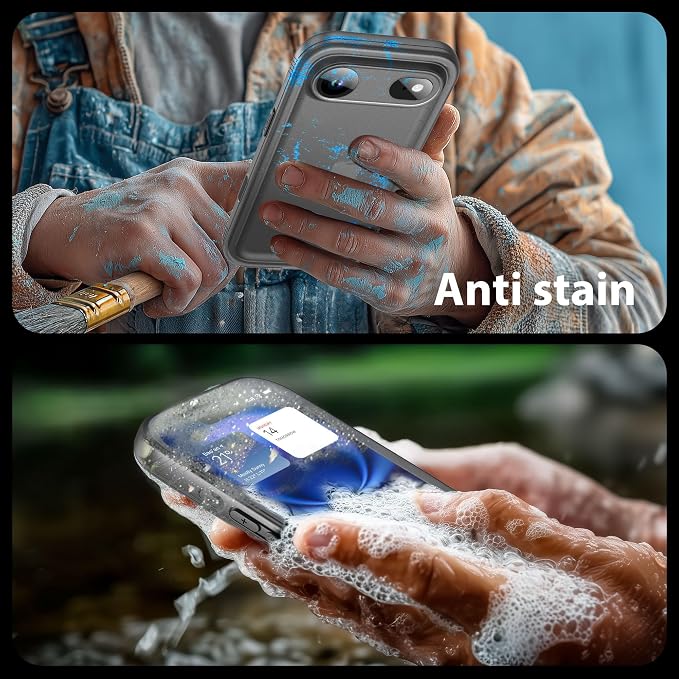 SPORTLINK for iPhone Air Waterproof Phone Case - Built in Screen Protector Shockproof/Military Rugged Dropproof/Dustproof/Heavy Duty, 360 Full Body Protective Cover for iPhone Air 6.5 Black