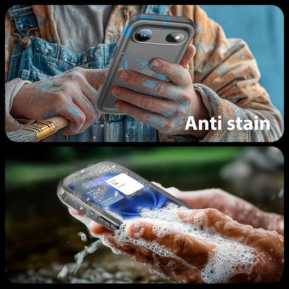SPORTLINK for iPhone Air Waterproof Phone Case - Built in Screen Protector Shockproof/Military Rugged Dropproof/Dustproof/Heavy Duty, 360 Full Body Protective Cover for iPhone Air 6.5 Black