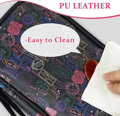 COSHAYSOO Unique Useful Travel Birthday Gifts for Women Travelers, Electronics Cord Cable Organizer Bag Case Tech Pouch Traveling Vacation Cruise Airplane Gadgets Essentials Organization, Vintage