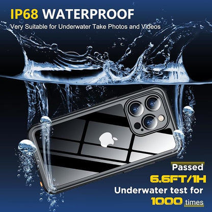 SPIDERCASE for iPhone 16 Pro Max Case Waterproof, [12FT Military Drop Proof] [IP68 Waterproof] [Full Body Protection] Heavy Duty Protective Cover for iPhone 16 Pro Max 6.9”, Purple