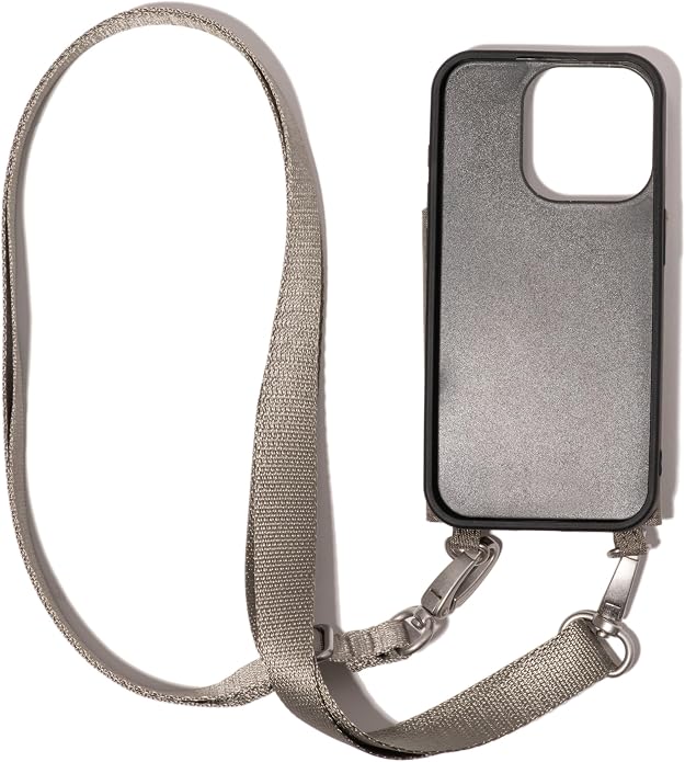 Baggallini On The Go iPhone Card Case Crossbody - Lightweight iPhone Case Designed for iPhone 13, iPhone 14, iPhone 15 and iPhone 15 Pro