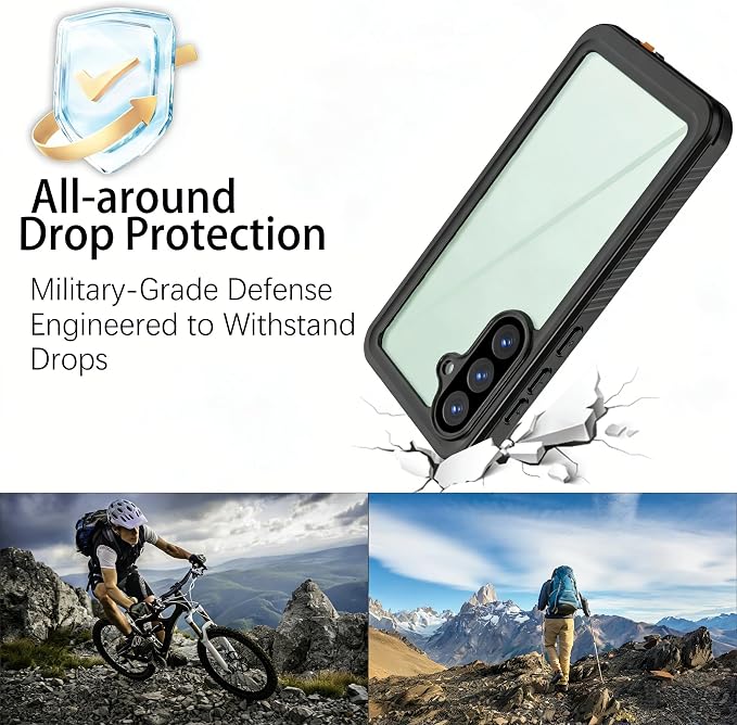 for Samsung Galaxy S26 Plus Waterproof Case, Military-Grade Full Body Defense: IP68 Underwater Protection, Built-in Screen Protector & Camera Lens Cover, 10FT Waterproof Shockproof Dustproof.